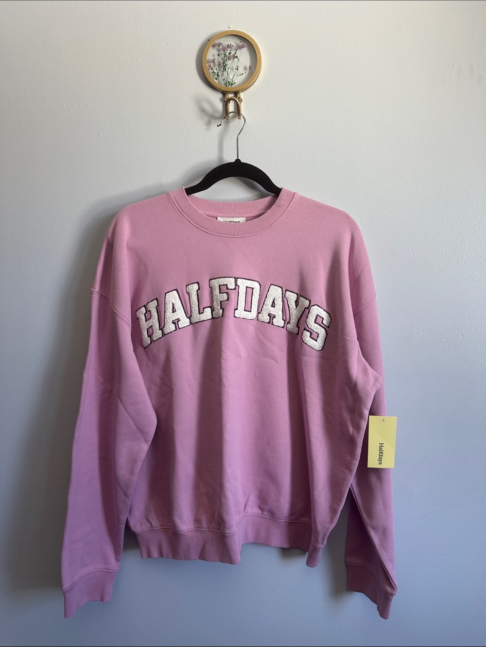Halfdays Women's Crewneck Sweatshirt in Dusty Pink